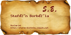 Stefán Borbála névjegykártya