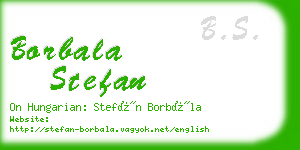 borbala stefan business card